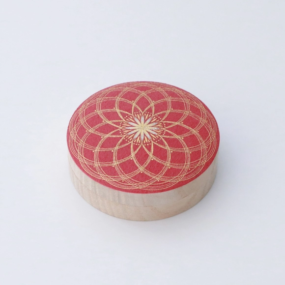 截金香合 椿散華(江里 朋子)｜ギャラリージャパン