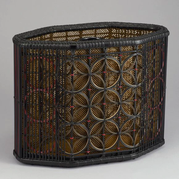 Woven Bamboo Flower Basket "Flow of Time"