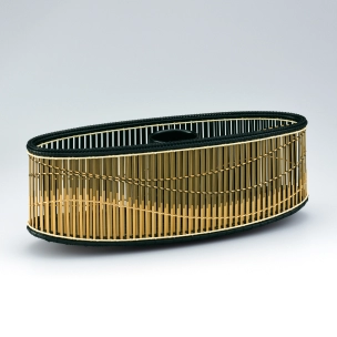 “Auspicious wind and rain” Flower basket in awase-kushime weave