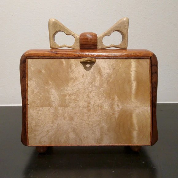 Maple and Bubinga clutch bag
