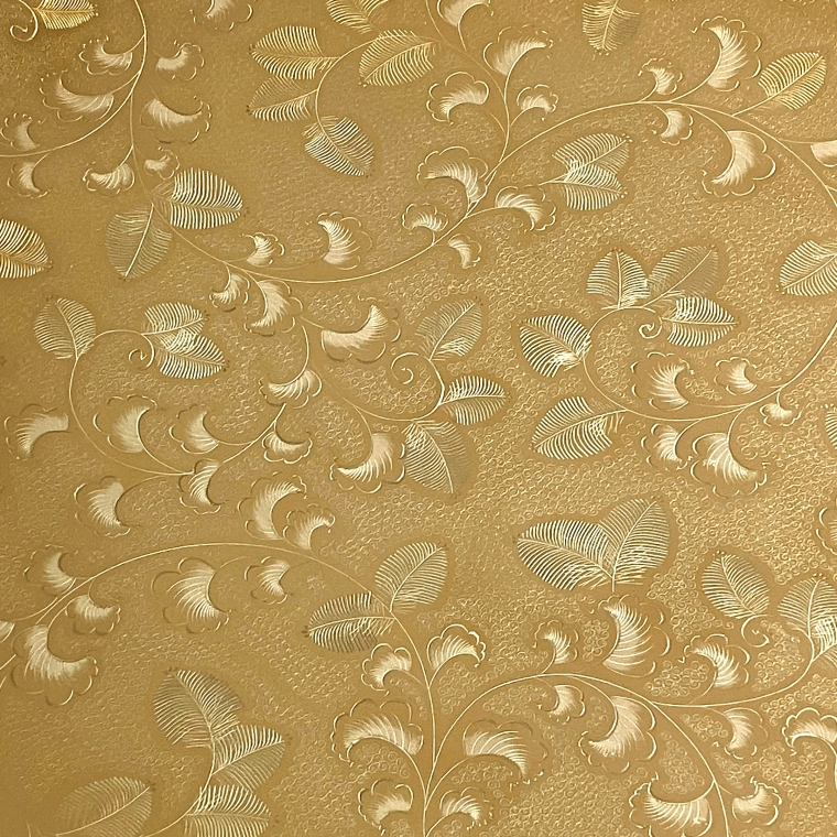 photo Tray with Pine and Arabesque Design in Chinkin