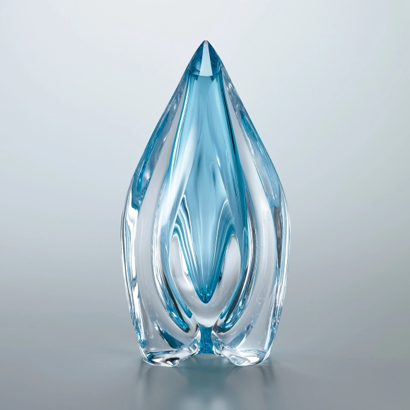 Glass Flower Vessel "Drop"