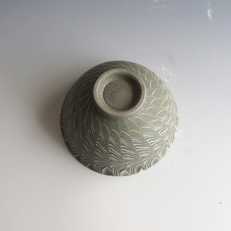写真：練上茶碗