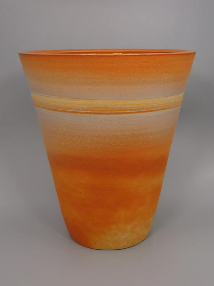 Five-colored Ash Glaze Inlaid Flower Vase
