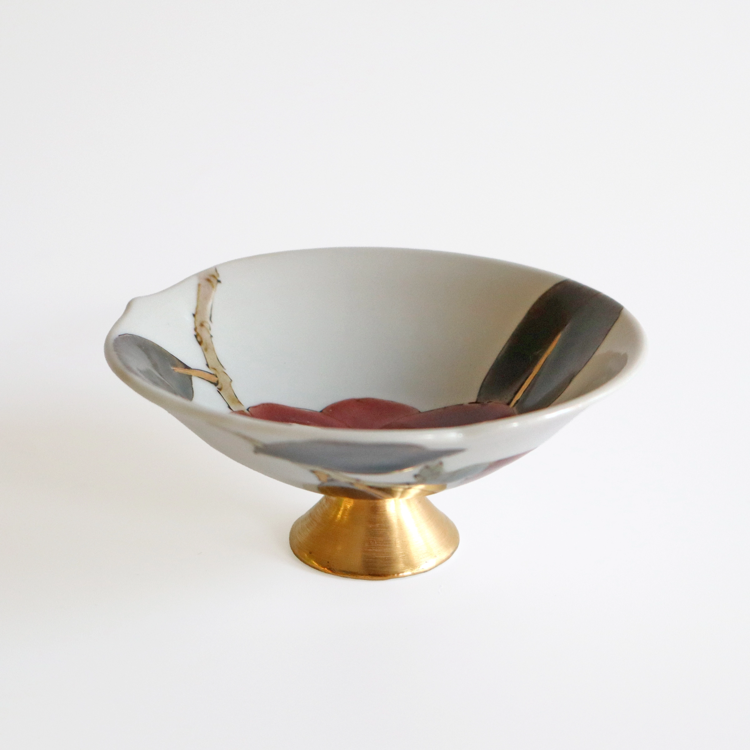 『鳳樹軒 文平 造』染付 四君子図 馬上杯 馬上杯 福鼓(柴田 有希佳)｜ギャラリージャパン