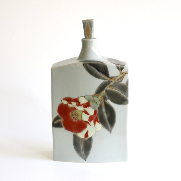 Ornamental Jar "Camellia Amagashita"