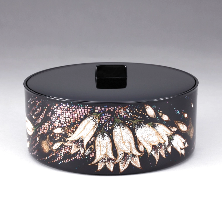 photo Metal Based Fresh Water Jar with Design in Makie (Playing with Fireflies)