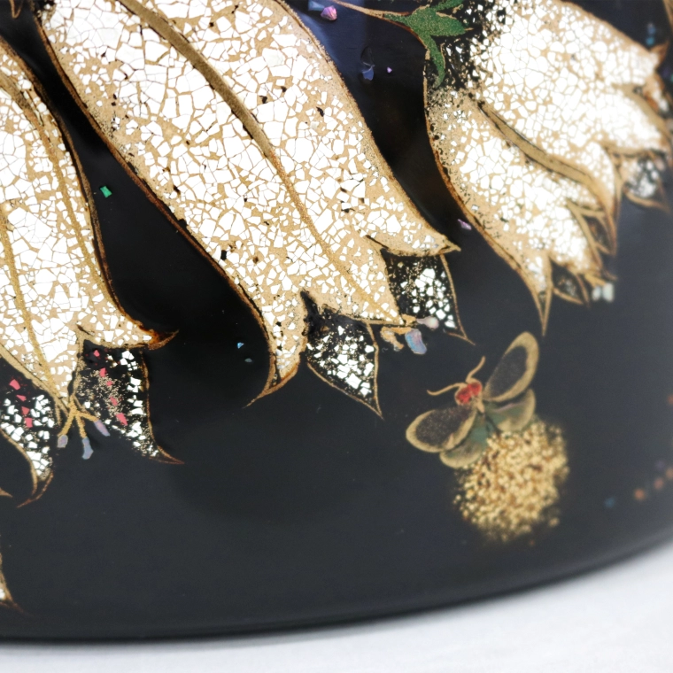 photo Metal Based Fresh Water Jar with Design in Makie (Playing with Fireflies)