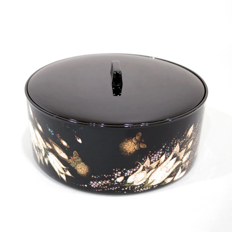 photo Metal Based Fresh Water Jar with Design in Makie (Playing with Fireflies)