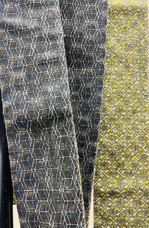 photo Sarasa Textile with Ancient Arabesque Patterns and Dragonfly Tortoise Shell Patterns