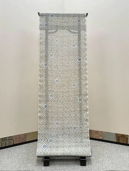 オールド　ジャワ更紗 和更紗名古屋帯「輪宝独鈷流文更紗」 (Yuko Saito) ｜Gallery Japan