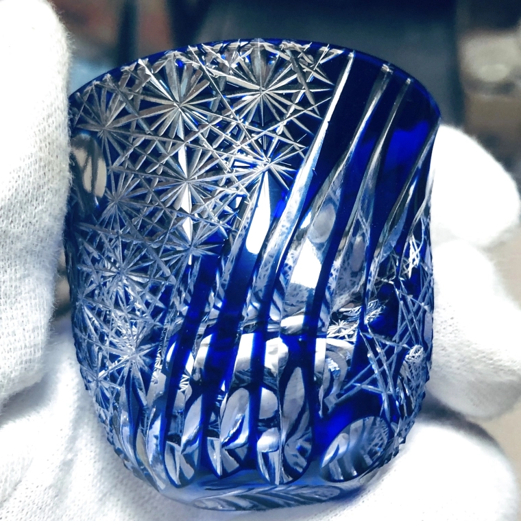 photo Sake cup and spiral glass