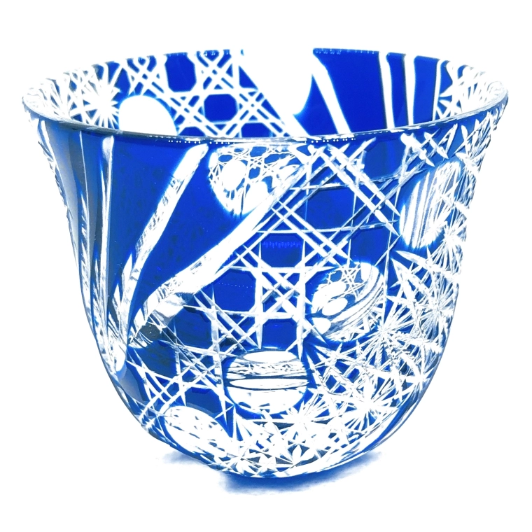 photo Sake cup and spiral glass