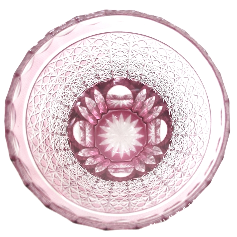 photo 菊籠目に菊繋ぎタンブラー　金赤