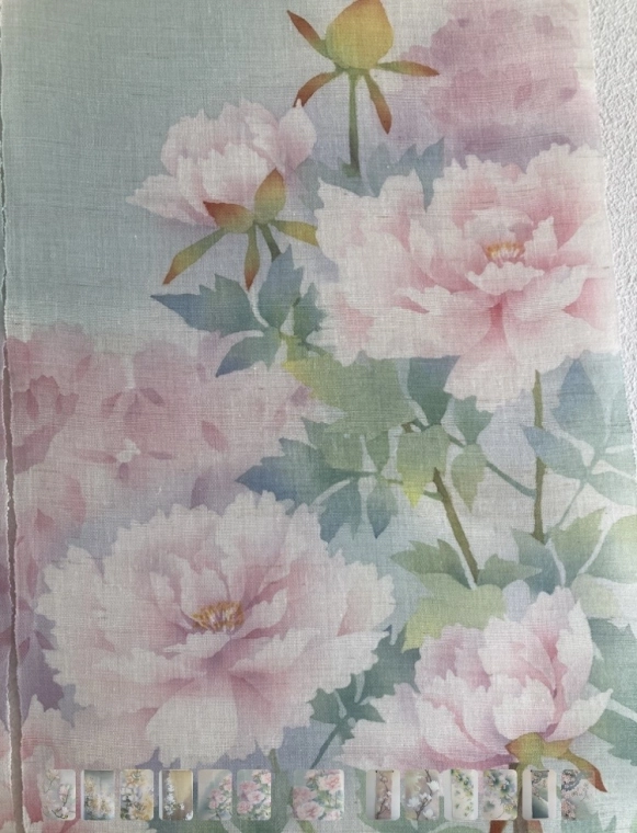 photo Split Curtain "Peony"