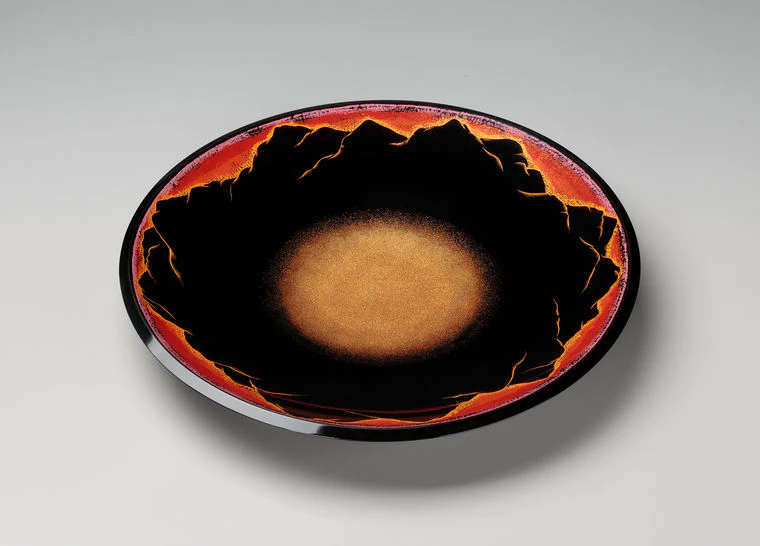 photo Tray with Design in Kinma "Evening Glow"