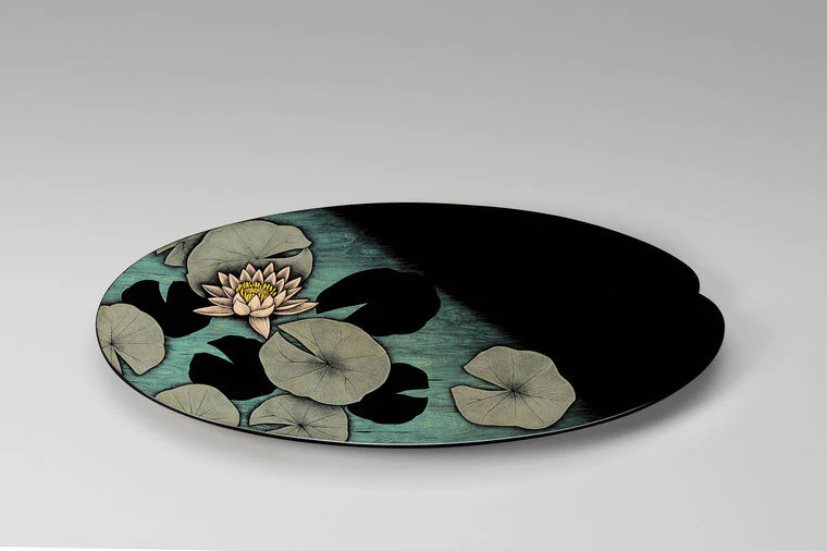photo Tray with Design in Kinma "Sprit of the Swamp"
