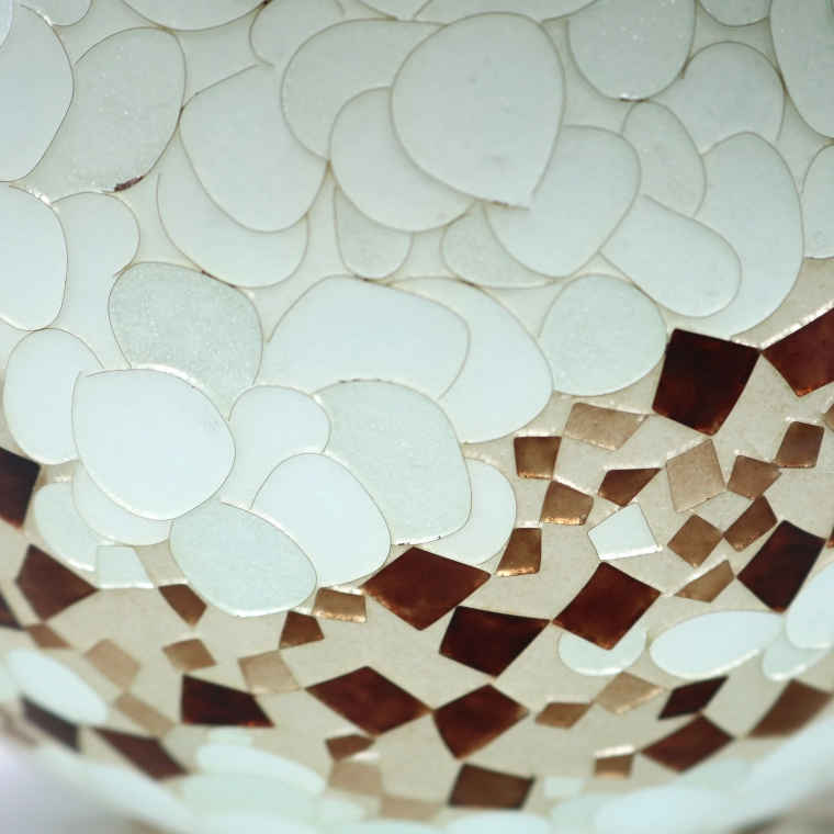 photo Plique-a-jour Bowl "Thoughts"