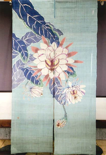 【新品】　作家作品　のれん　「涼」　うぐいす色 新品】 作家作品 のれん 「涼」 うぐいす色 新品】 作家作品