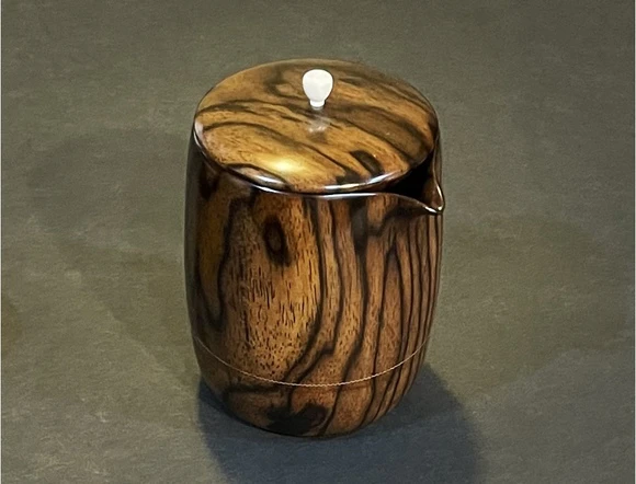 黒柿 蓋物 菓子器 菓子盆