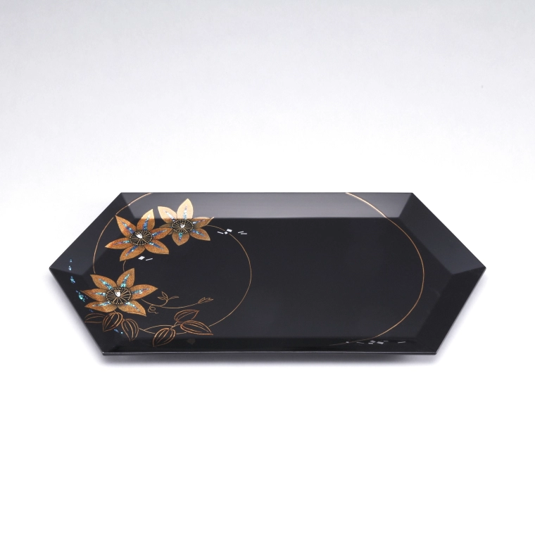 photo Hexagonal Tray with Design in Makie "Summer Breeze"