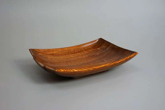 Food Vessel of Castor Aralia Wood Finished in Wiped Urushi