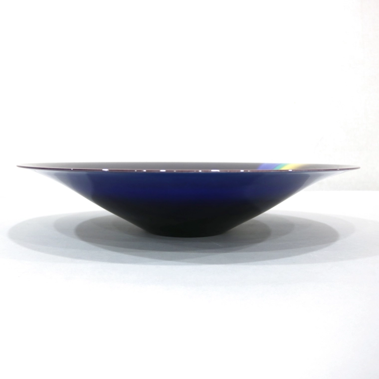photo Bowl with Colored Glaze Decoration (Rainbow)