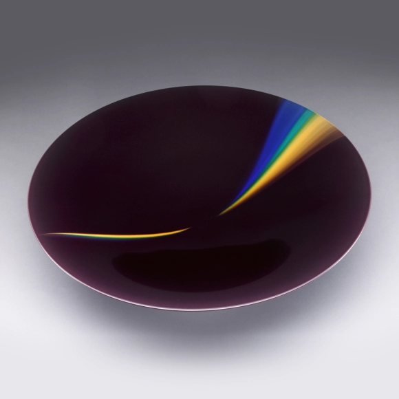 Bowl with Colored Glaze Decoration (Rainbow)