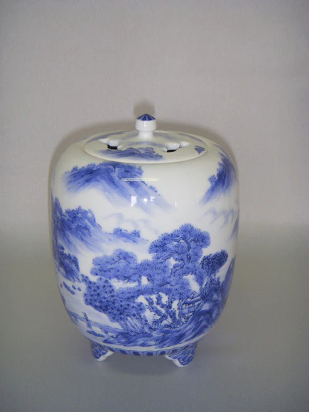 Incense Burner with Landscape Painting