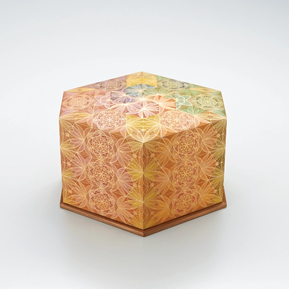 截金飾筥「花綵陽光」