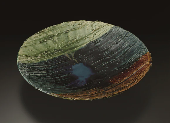 Bowl with Three Color Glaze Decoration