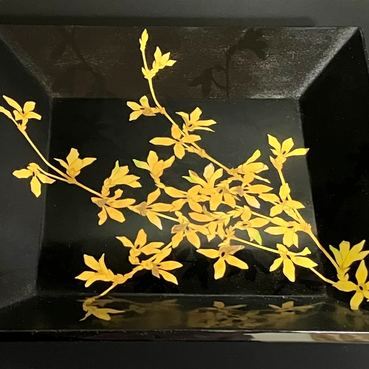 photo Tray with Design in Zonsei “Forsythia”