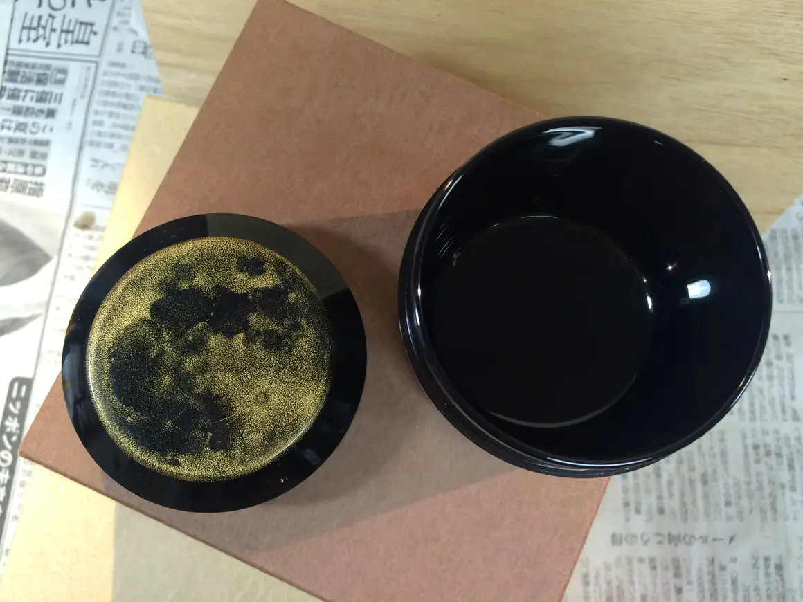 沈金茶器「月光」(鳥毛 清)｜ギャラリージャパン