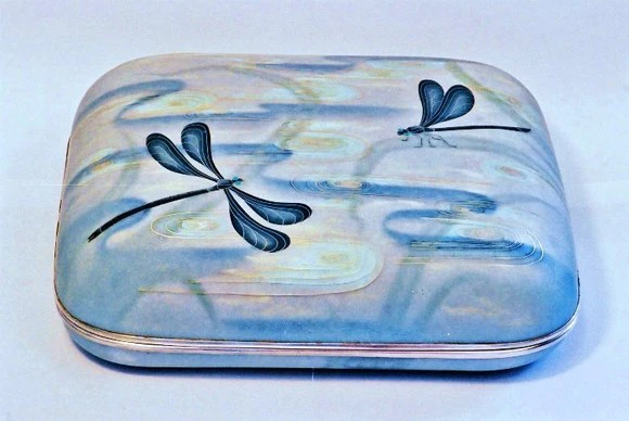 Wired Cloisonné  Lidded Container 
