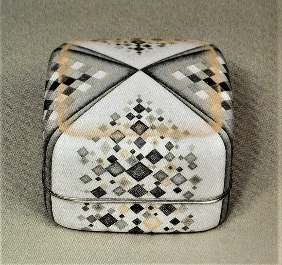 Wired Cloisonné Lidded Container 