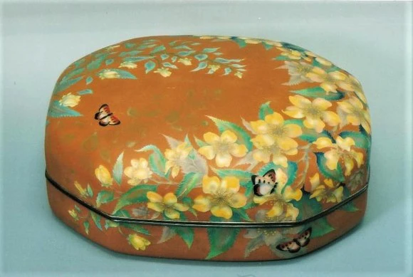 Wired Cloisonné Lidded Container