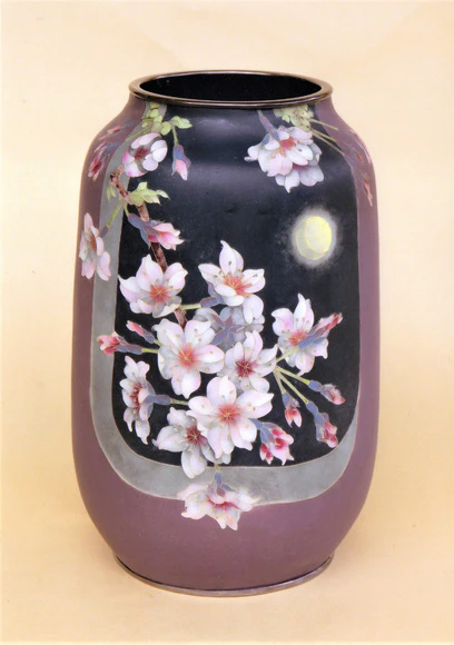 Wired Cloisonné  Vase "Cherry Blossoms"