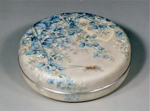 Wired Cloisonné  Lidded Container 