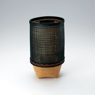 Kushimeami (comb plaited) Flower Basket "Seiga (Graceful)"