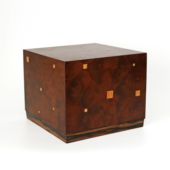 Box of Camphor and Horse Chestnut Wood with Inlay Decoration