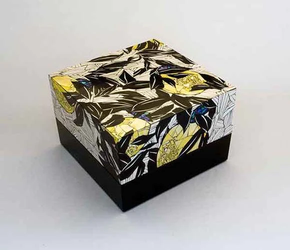 Y2447-6 長崎螺鈿 青貝蒔絵 三段重箱 共箱　う 青貝細工フリーメイソン箱 文化遺産オンライン