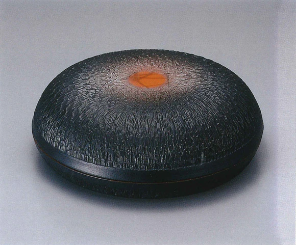 Black Glazed Box with Tobikanna Engravings