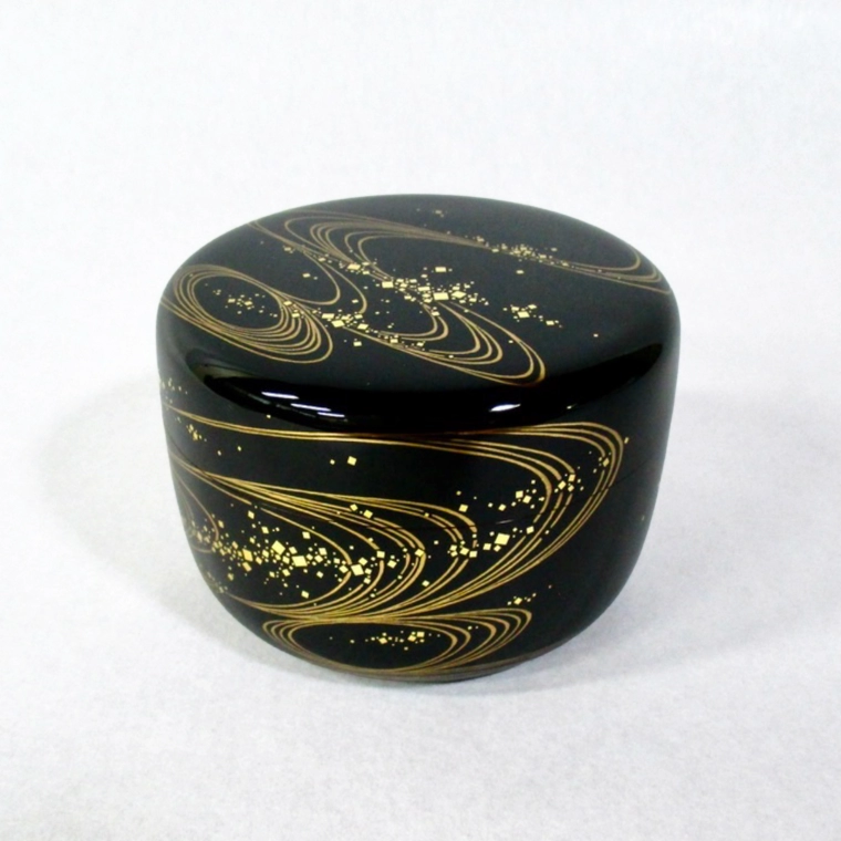 photo Tea Caddy with Design in Makie "Shining Water"