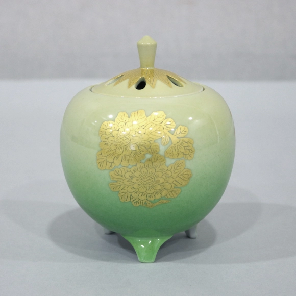 釉裏金彩四君子丸紋 香炉(吉田 美統)｜ギャラリージャパン