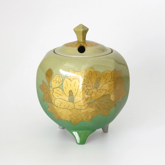 釉裏金彩牡丹唐草文壺(吉田 美統)｜ギャラリージャパン