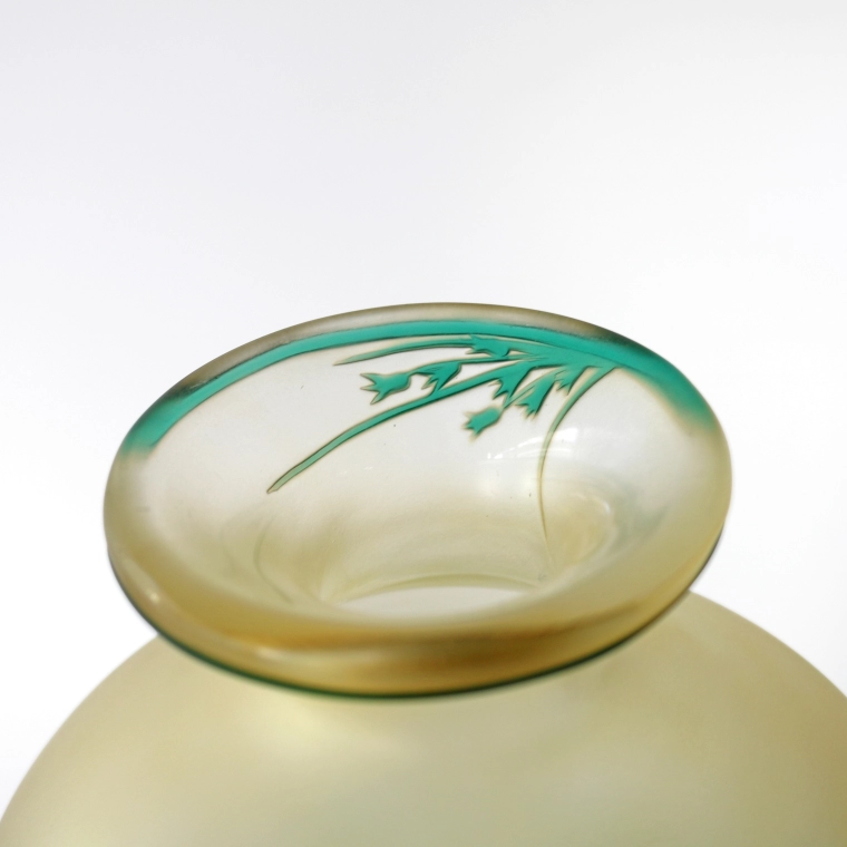 photo Sandblasted Vase "Summer Grass"