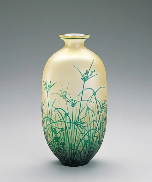 サンドブラスト「緑雨」(大住 実奈子)｜ギャラリージャパン