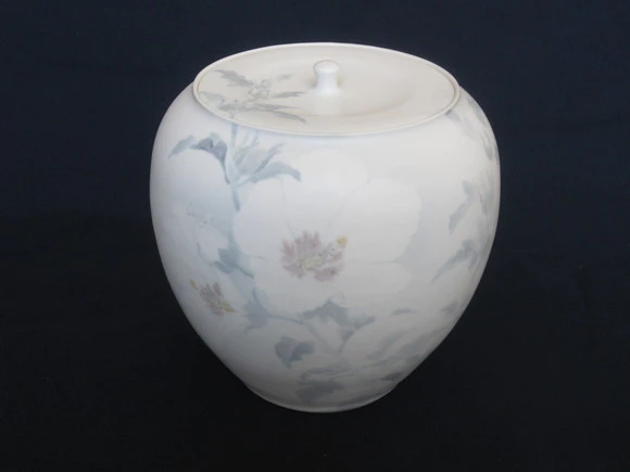 織部様式の＂陶芸 壺＂ 織部壺 (2010年) 鯉江良二 作 -A Lighthouse called Kanata