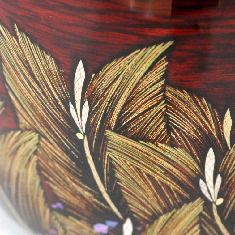 photo Water Jar with Design in Makie "Shine of the Morning Sun"