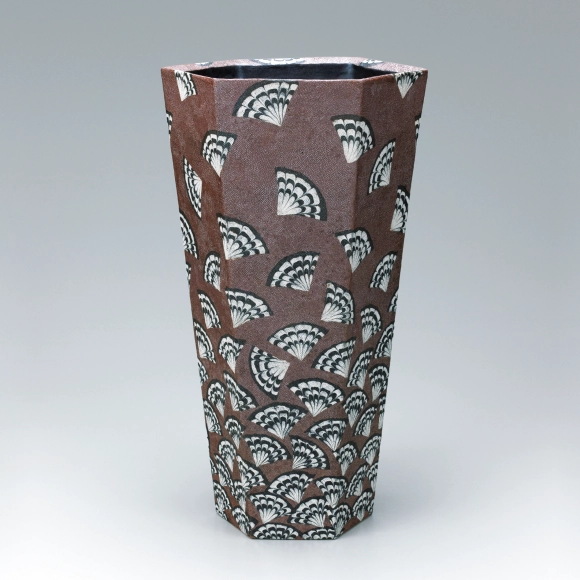 象嵌泥彩樹林文壺(佐伯 守美)｜ギャラリージャパン